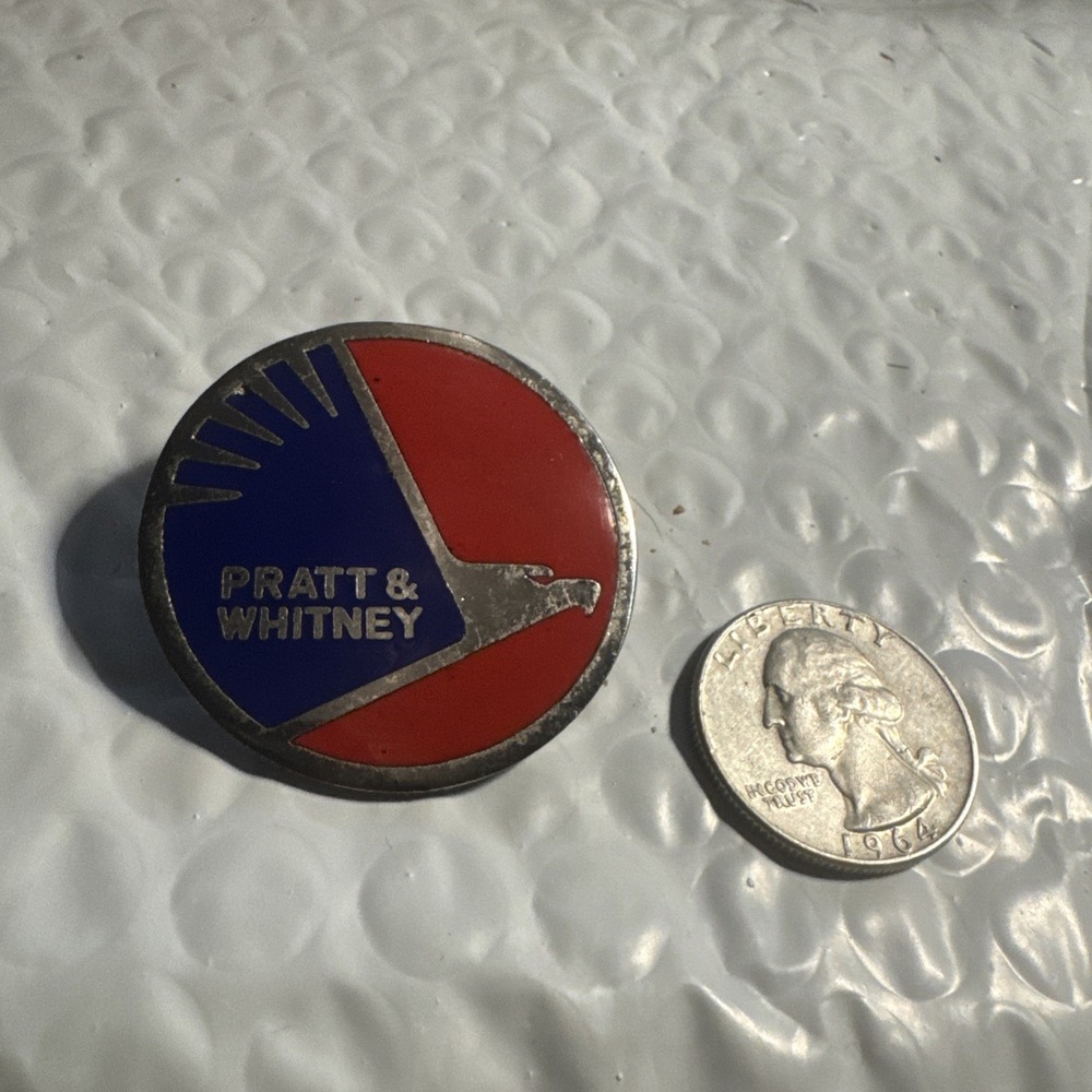 Old Vintage Pratt & Whitney Hat Coat Lapel PIN Charm - Picture 2 of 7